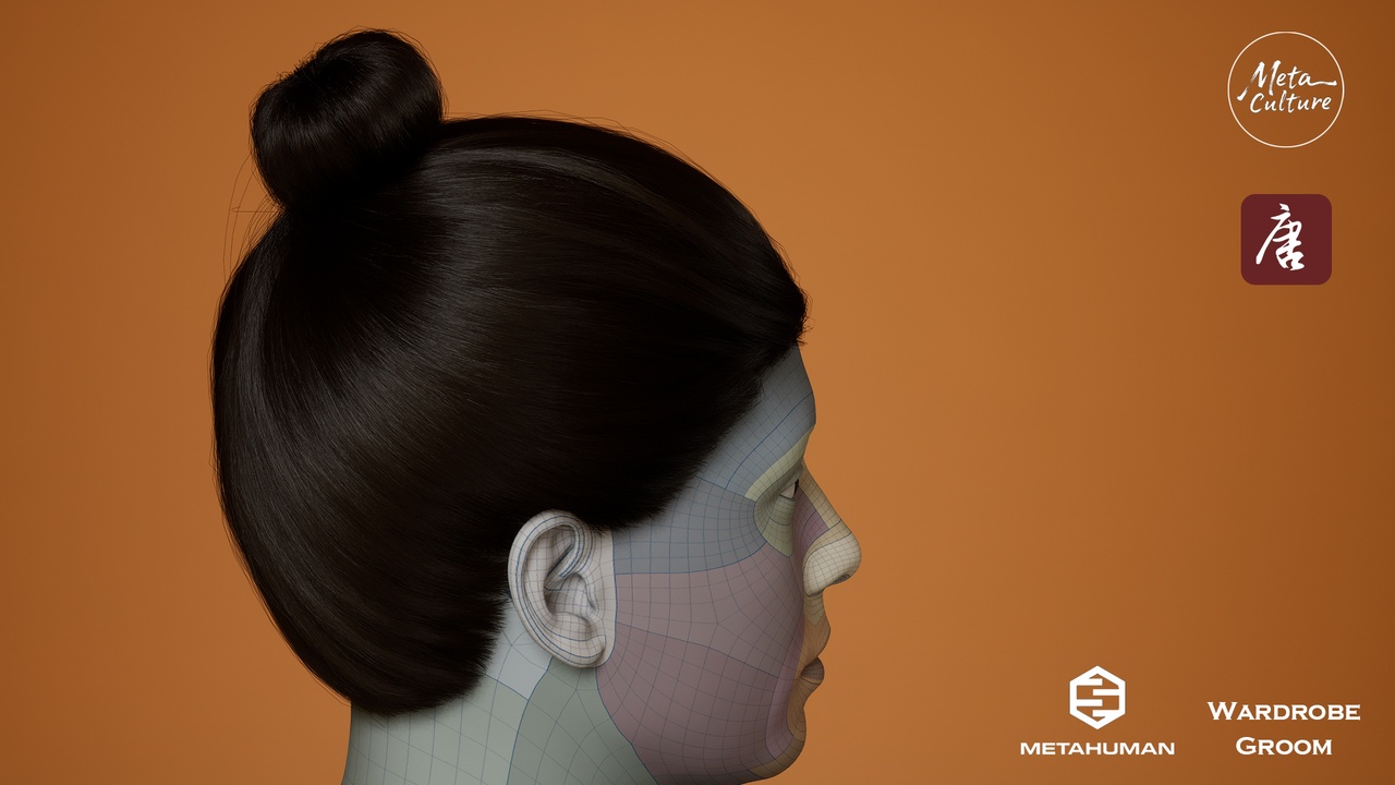 Media 1 for listing MetaCulture_CN_Tang_Male_HangingBun