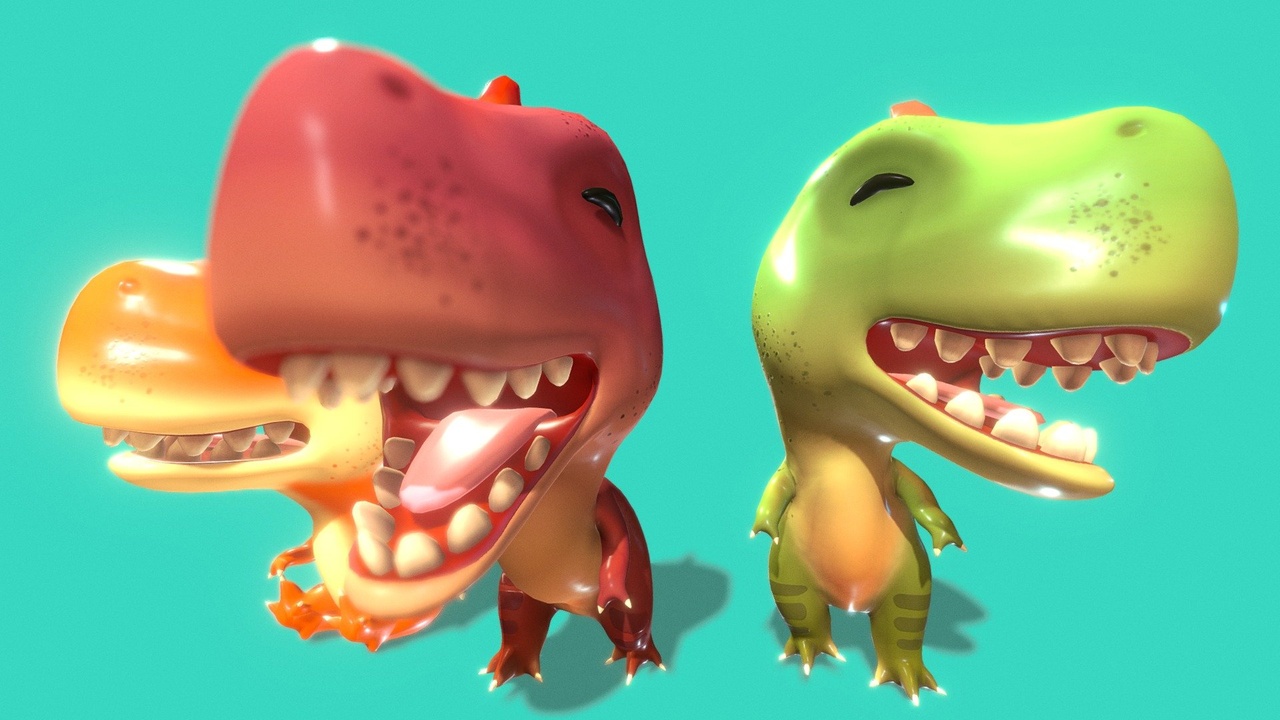 Media 1 for listing 3D Cartoon Dinosaur T-rex