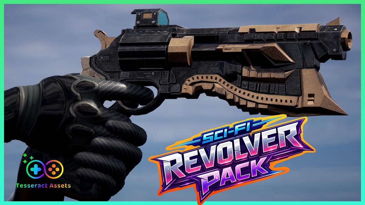 Media 1 for listing Cyberpunk Revolver / Handcanon / Gun Pack