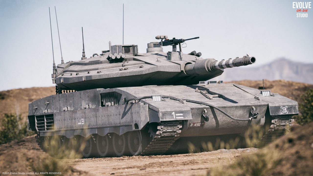 Media 1 for listing Tank Drivable Merkava Battle Tank