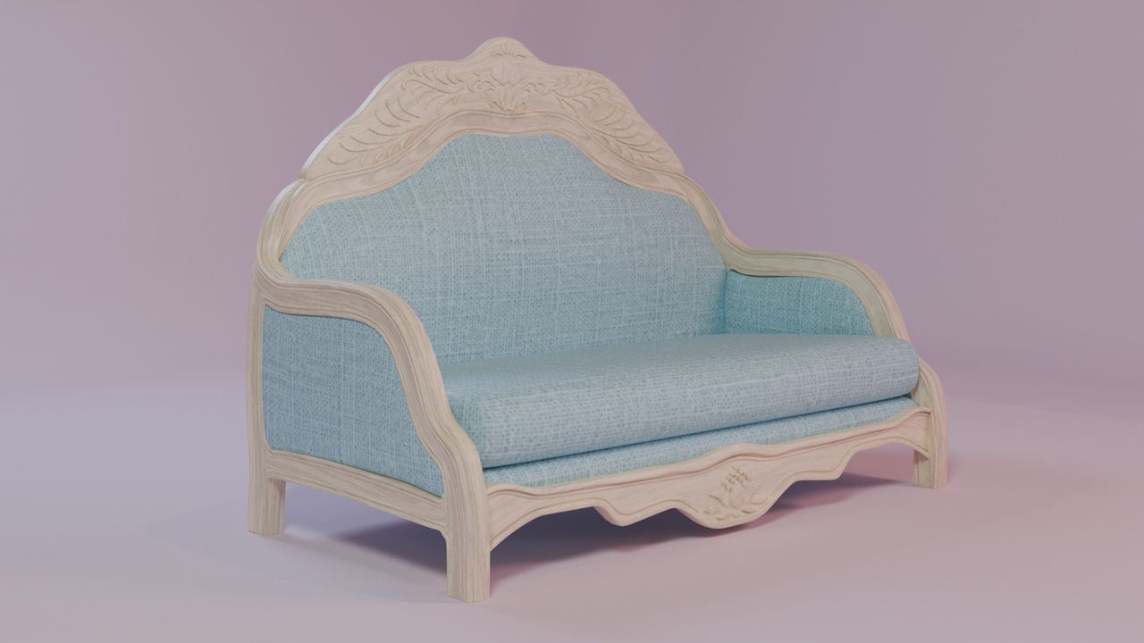 Media 1 for listing Girly Pastel Sofa