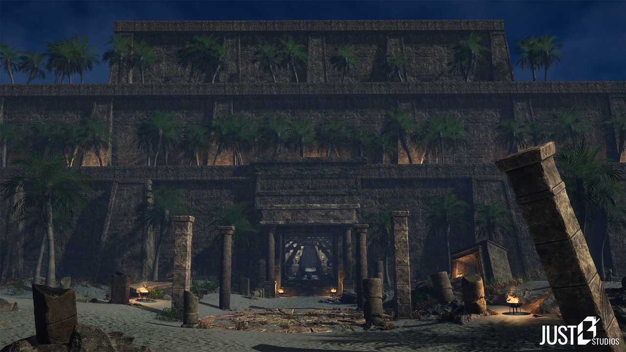 Media 1 for listing Modular Babylon Temple Environment (Temple,Desert,Ruins) / Unity Engine
