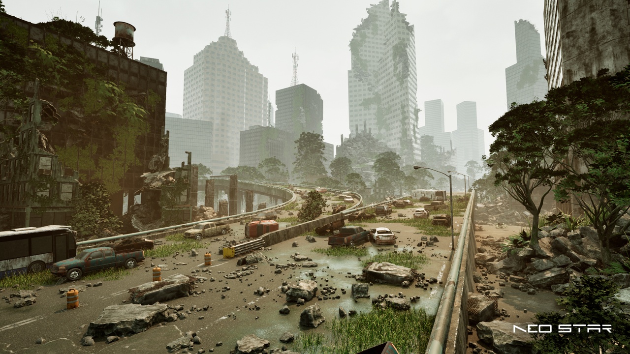 The Lost Metropolis (Destroyed buildings, Post Apocalyptic city)