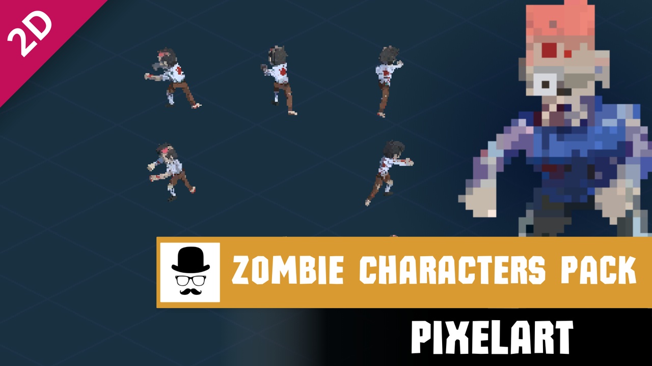 Media 1 for listing Zombie Characters Pack - PixelArt