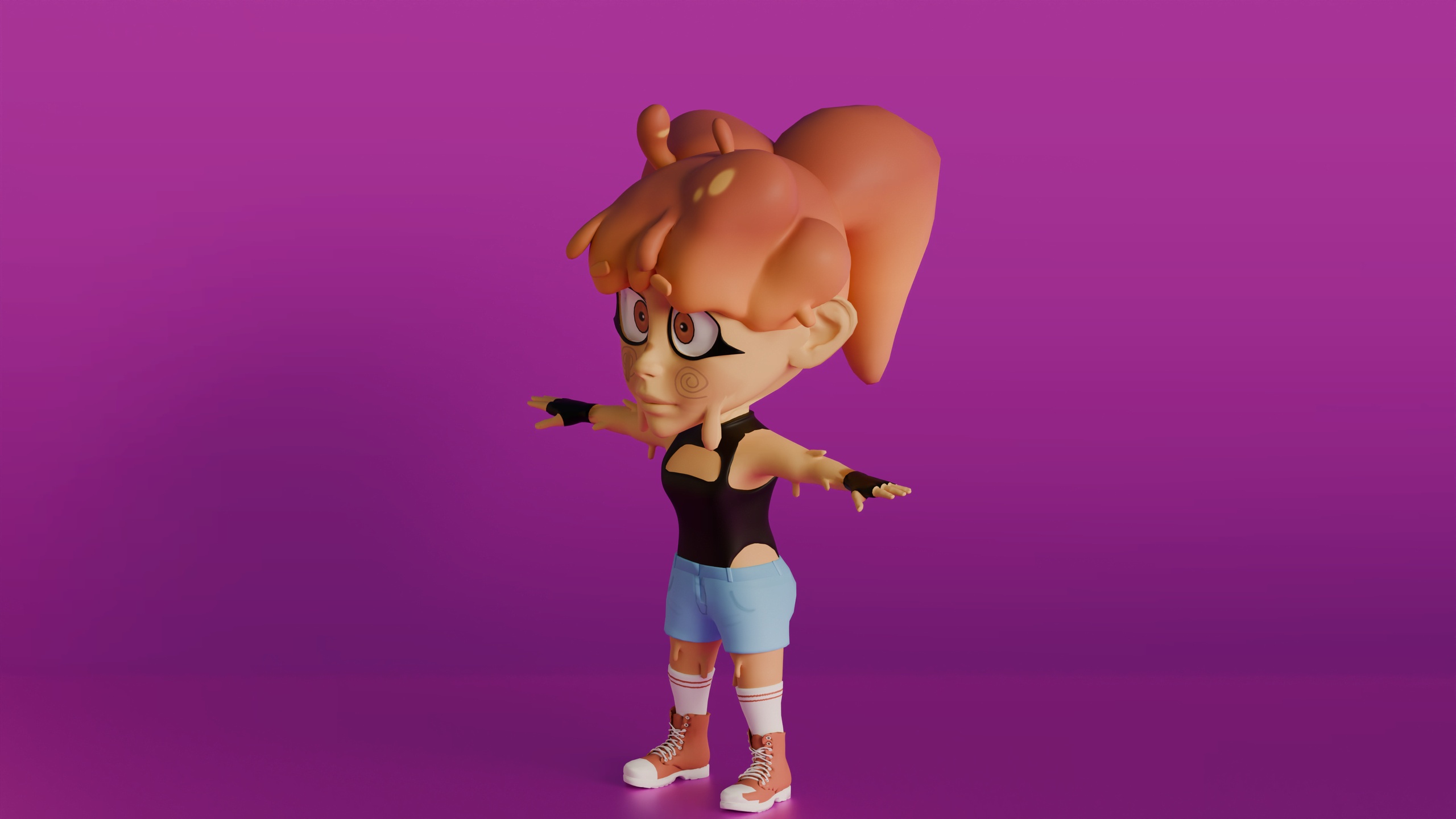 Media 1 for listing Chibi Roxy – Customizable 3D Avatar for Animation, Games & VRChat