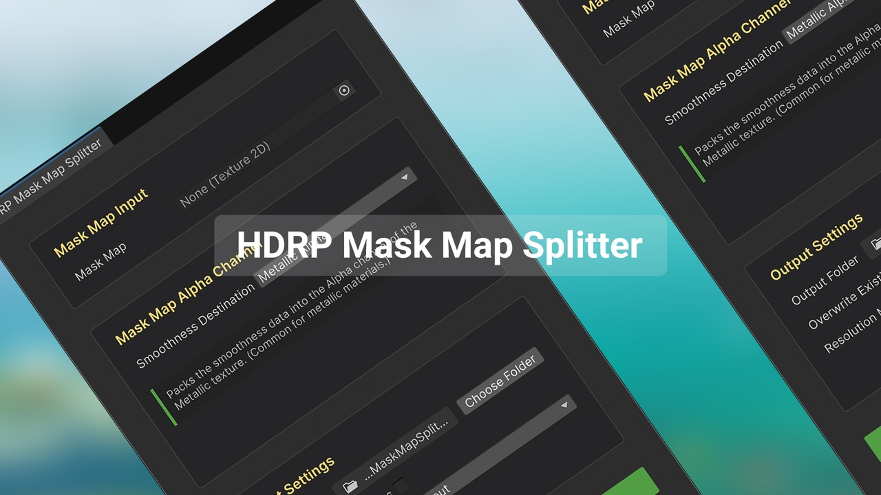 File multimediali per l'articolo HDRP Mask Map Splitter: 1