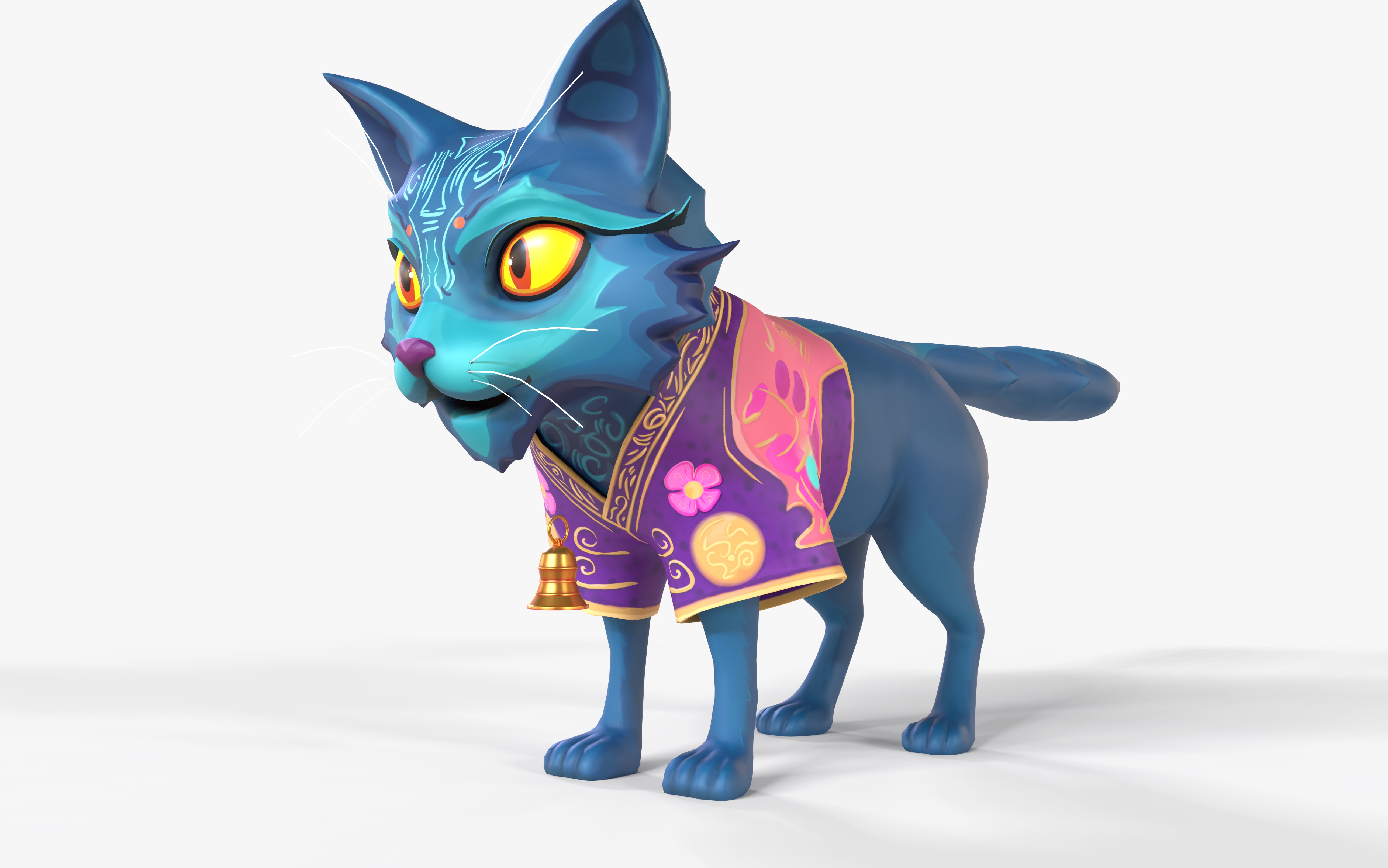 Mystic CAT Azure Kitsune Warrior | Fab