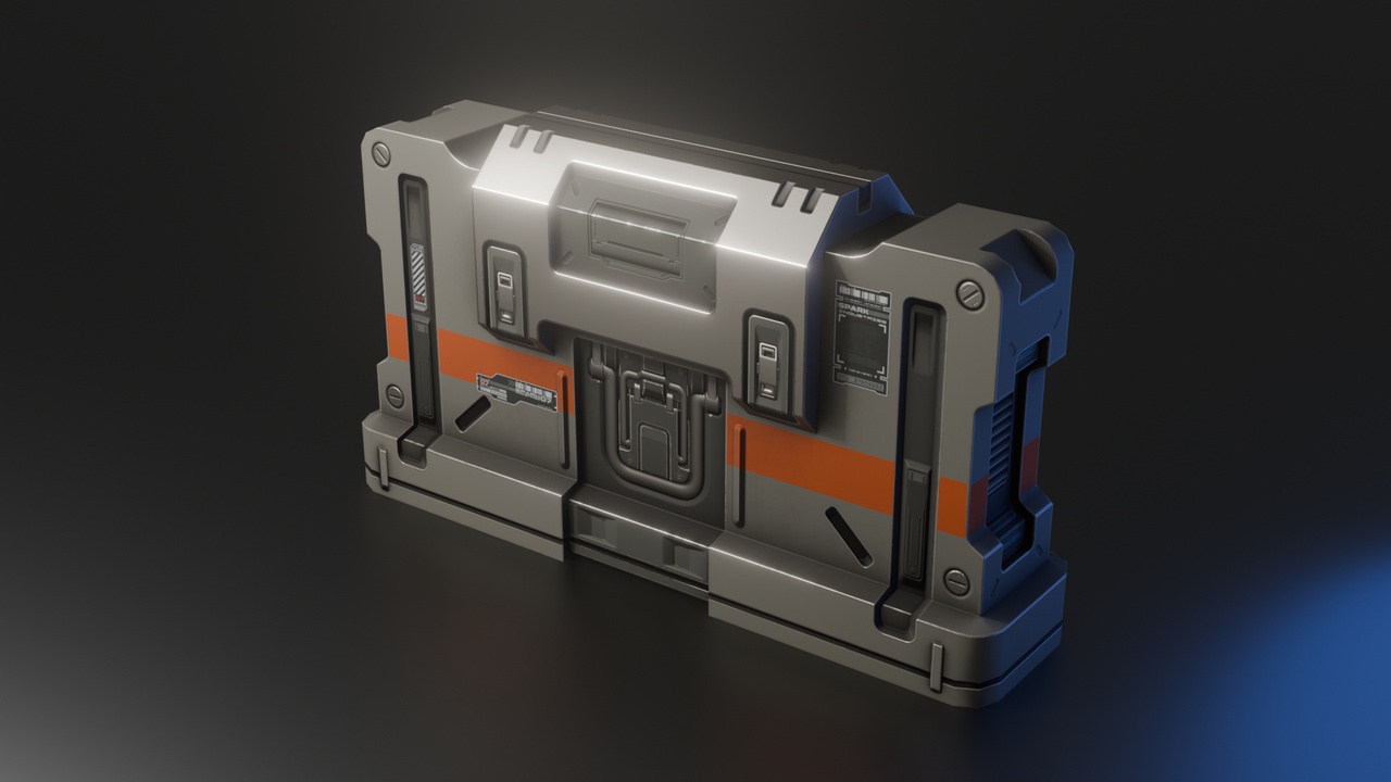 Media 1 for listing Sci-Fi Road Block,Barricade,Machine Plate