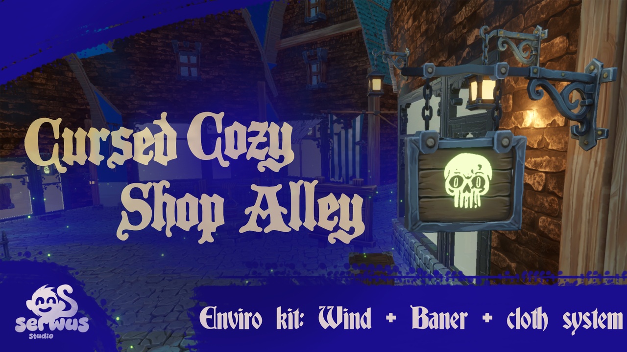 Media 1 for listing Cursed Cozy Alley / Market Shopfront Kit