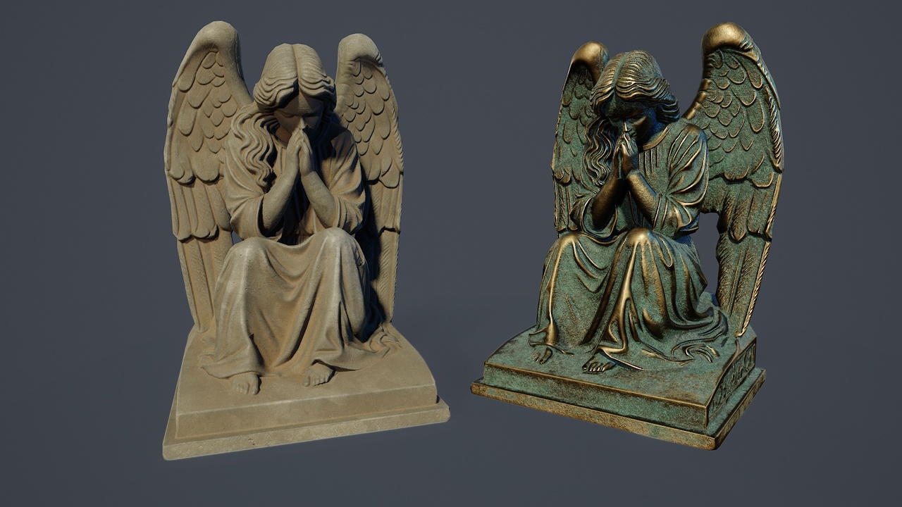 Media 1 for listing Angel Statue PBR