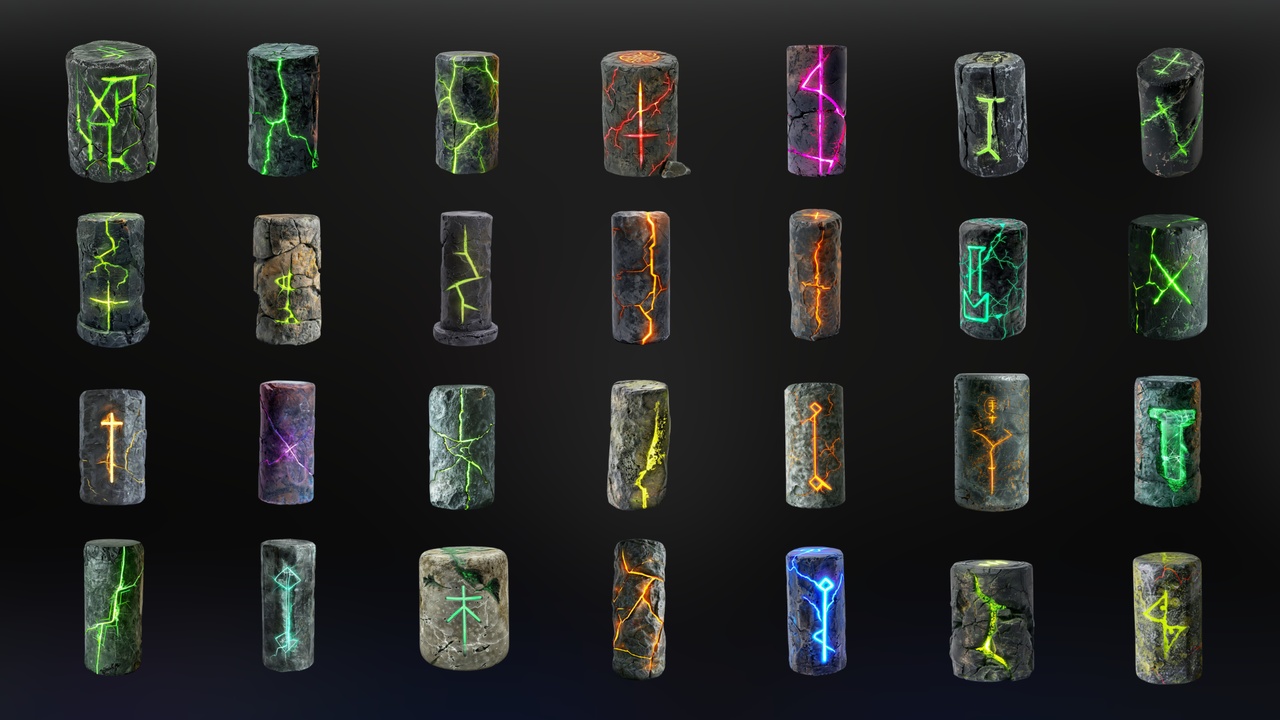 Media 1 for listing Cylindrical Fluorescent Stones - Icon Pack