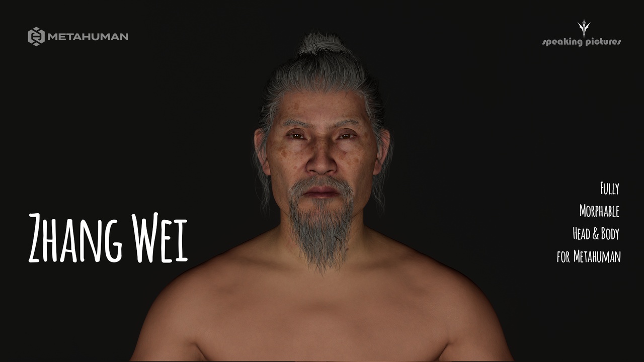 Media 1 for listing 🗡️ Zhang Wei – Imperial Guard | Morphable Head (Ancient Chinese Soldier) 🐉🏮