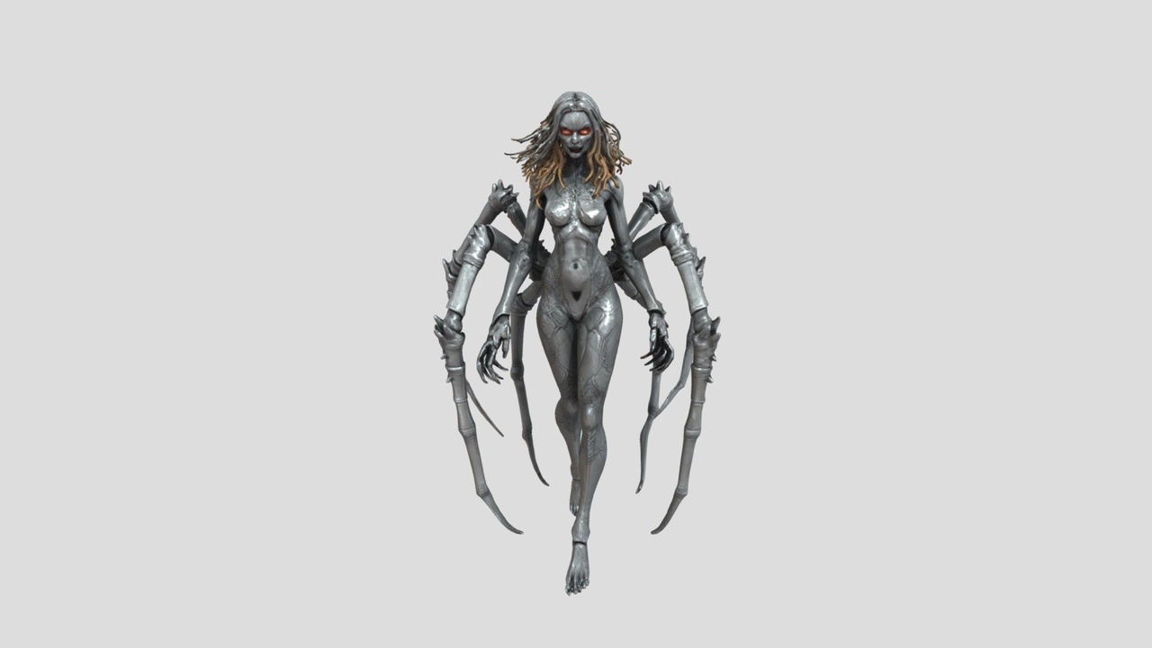 character render of a fearsome Spider Queen | Fab