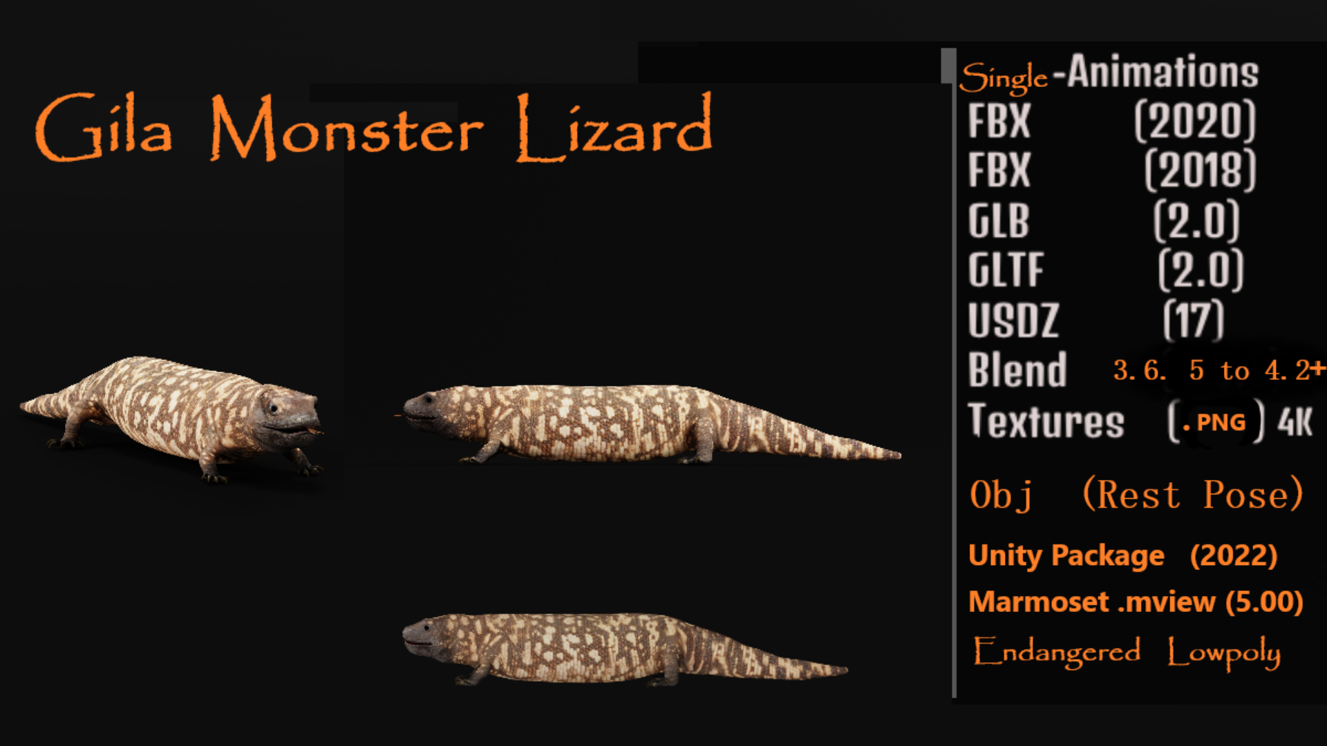Gila Monster Lizard | Fab