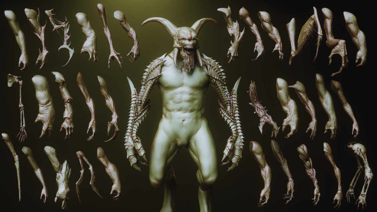Media 1 for listing ARMS - 33 Character & Creature Arms