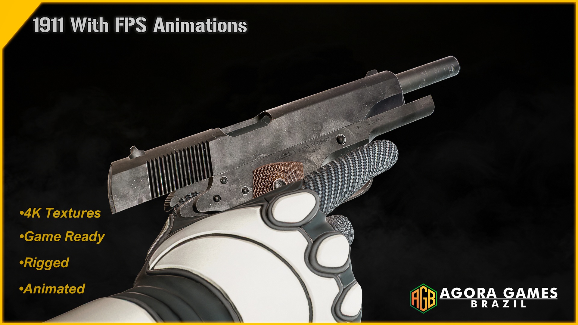 Media 1 for listing 1911 Pistol With FPS Animations