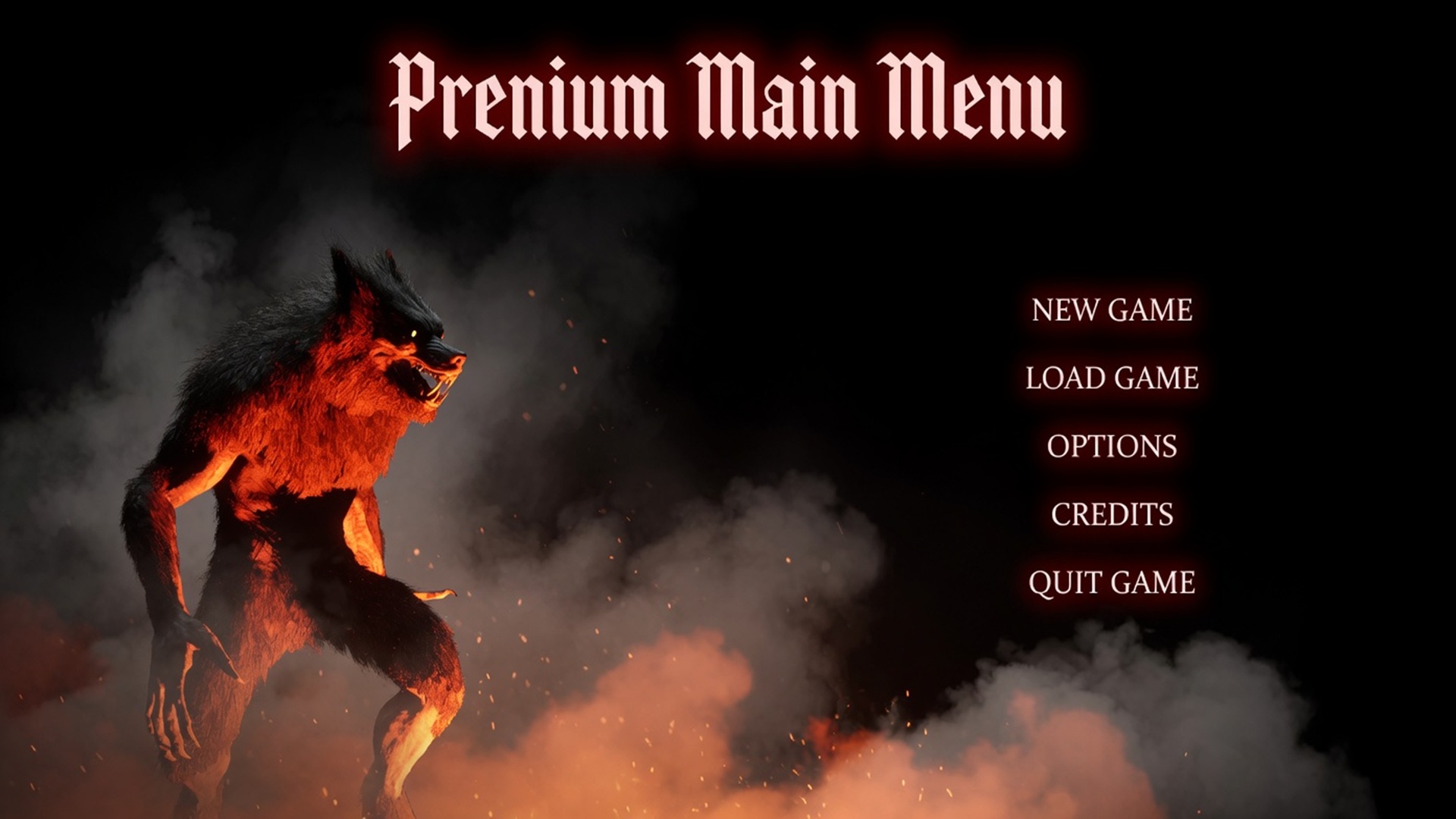 Premium Main Menu 3D - UI - Common - Horror Theme | Fab