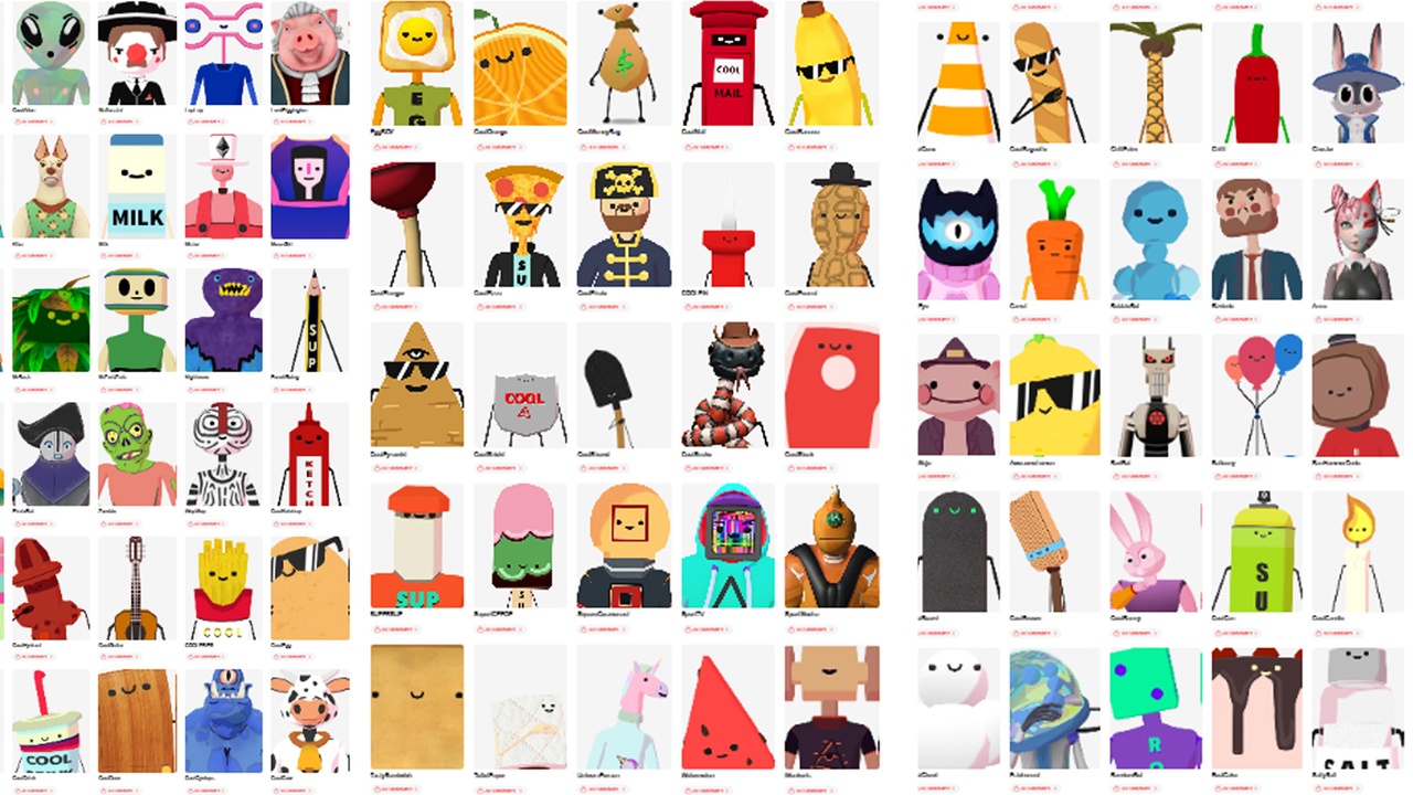 Media 1 for listing A large collection of 3D characters in VRM format