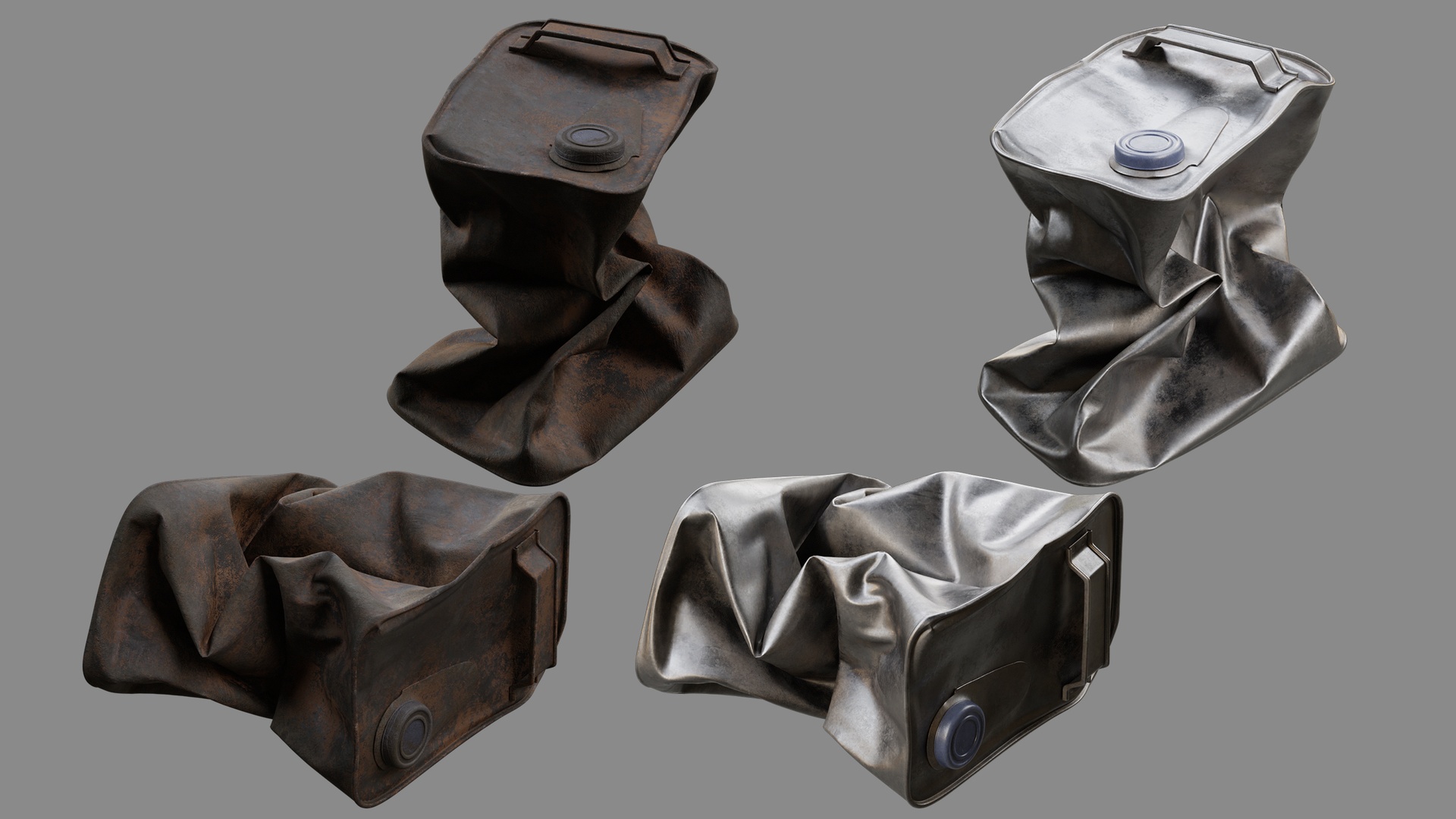 Media 1 for listing Crushed Paint Can Rectangular 06