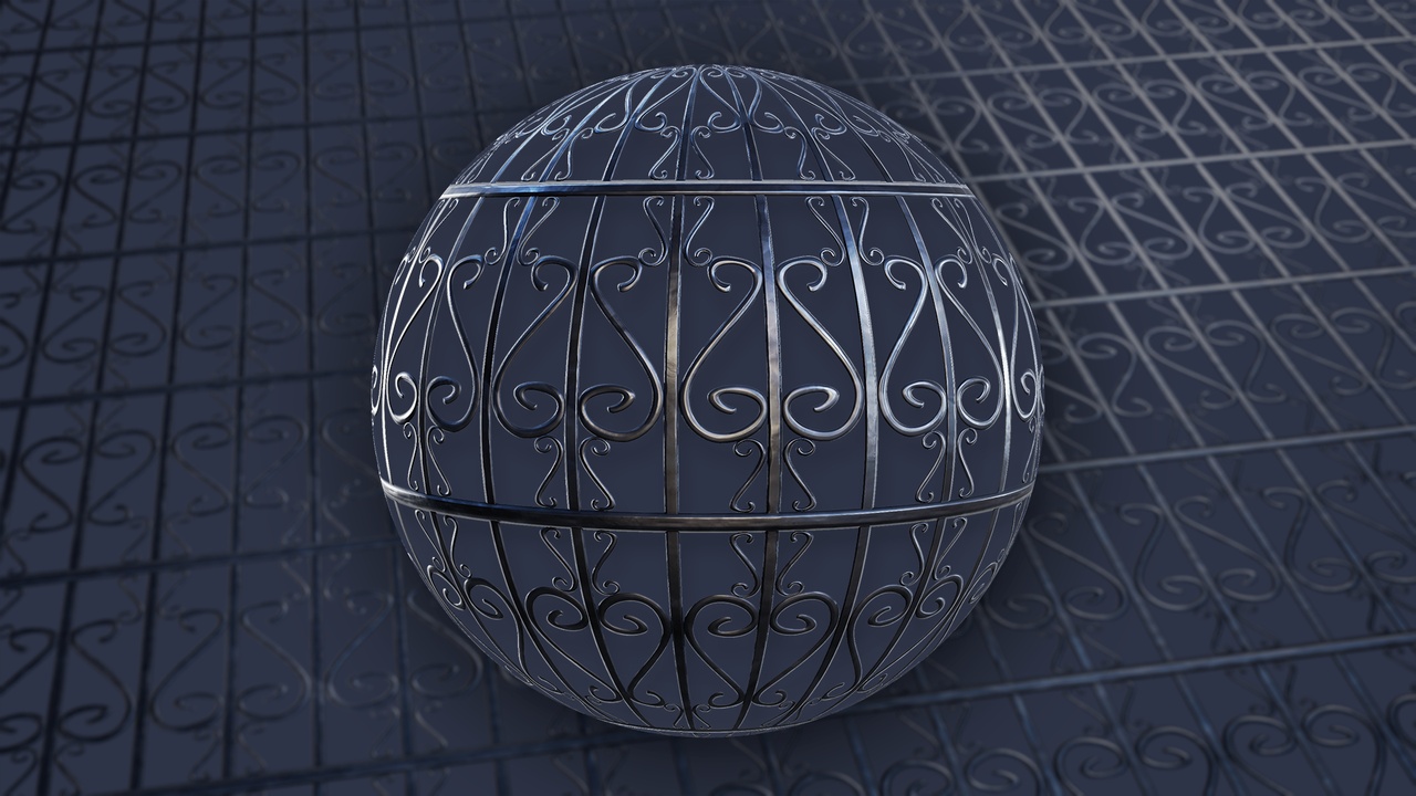 Media 1 for listing Stylized Ornament Fence 01A - Material