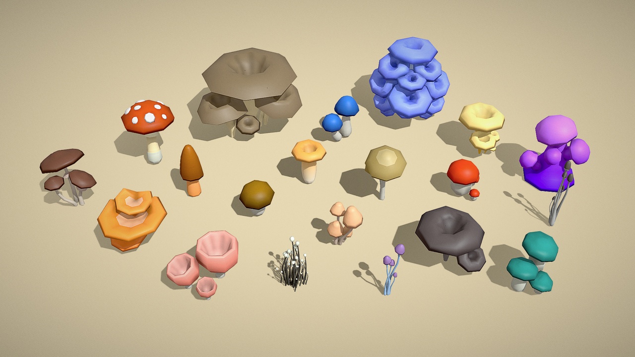 Media 1 for listing Environment Pack - Mushroom
