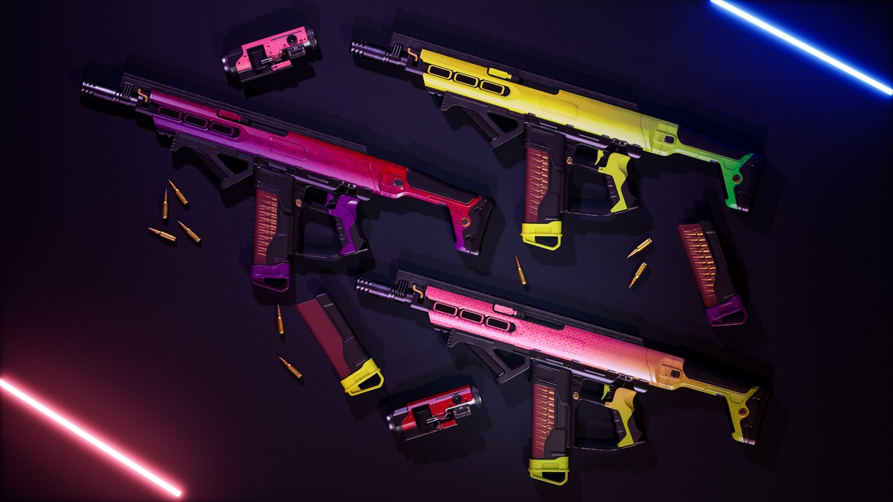 الوسائط 1 للقائمة Futuristic Assault Rifle