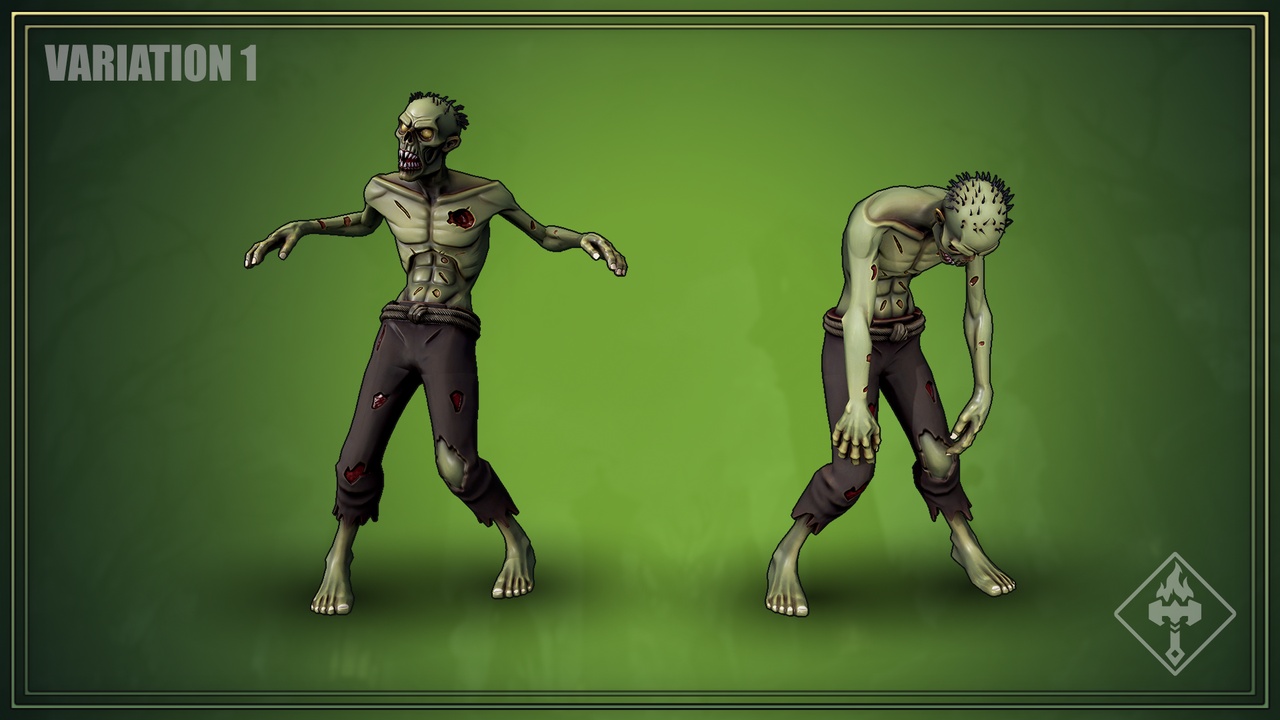 Stylized Dark Fantasy Zombie | Fab