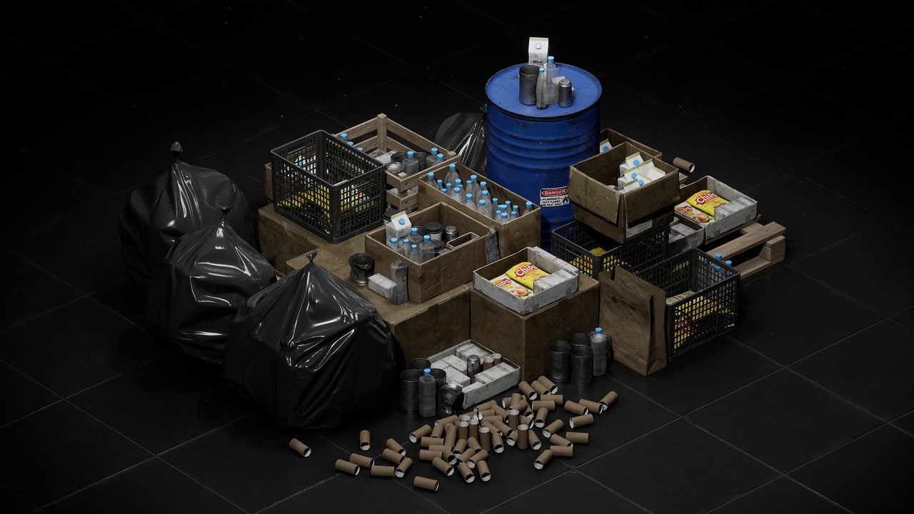 Garbage props pack 제품 등록을 위한 미디어 1개