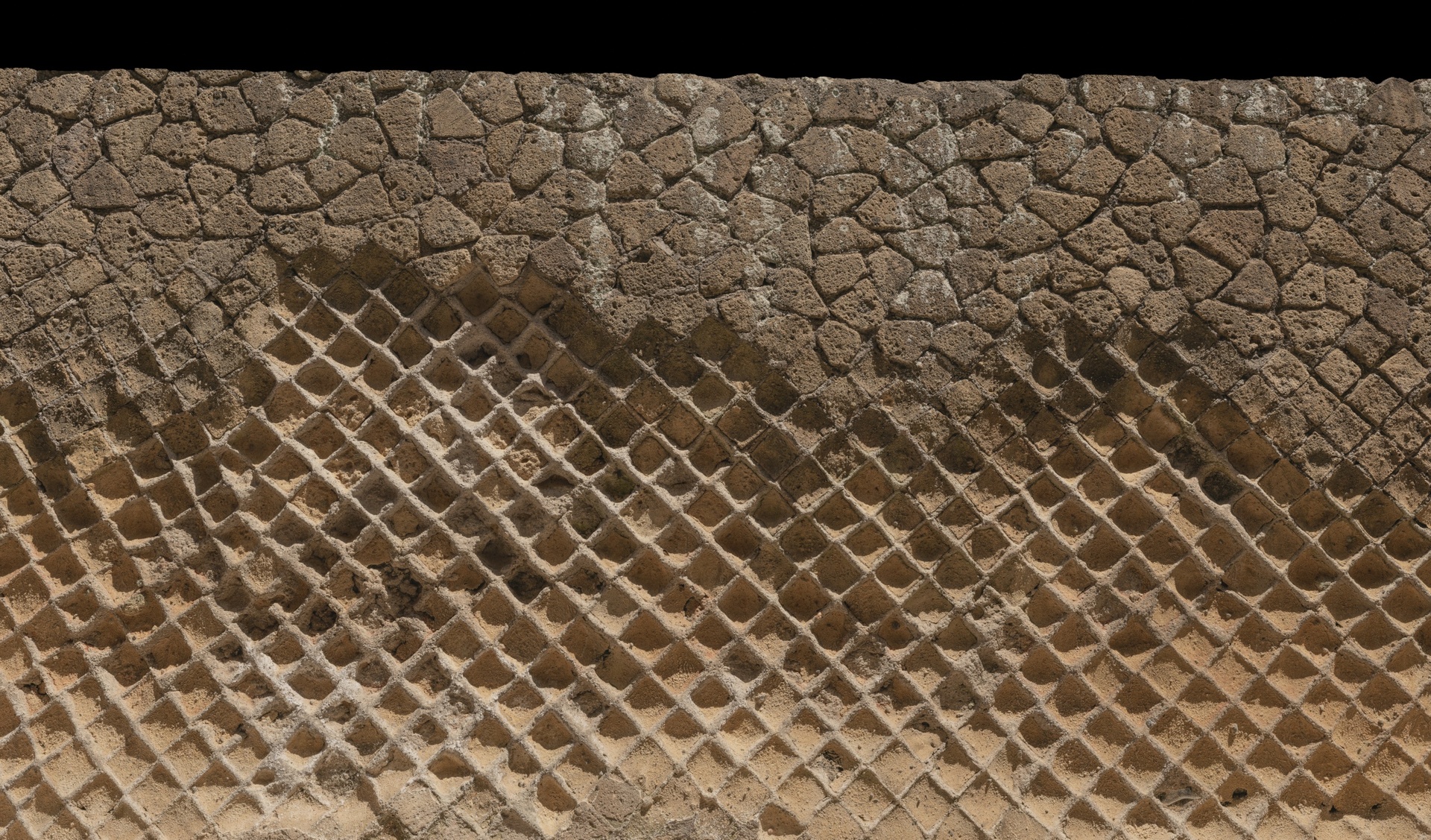 Media 1 for listing Diamond-shaped stonework wall