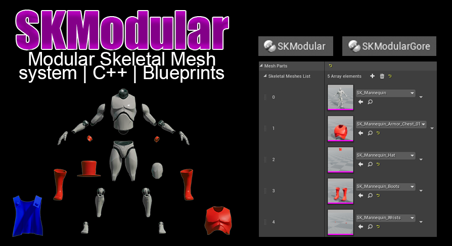 SKModular Plugin [Blueprint] | Fab