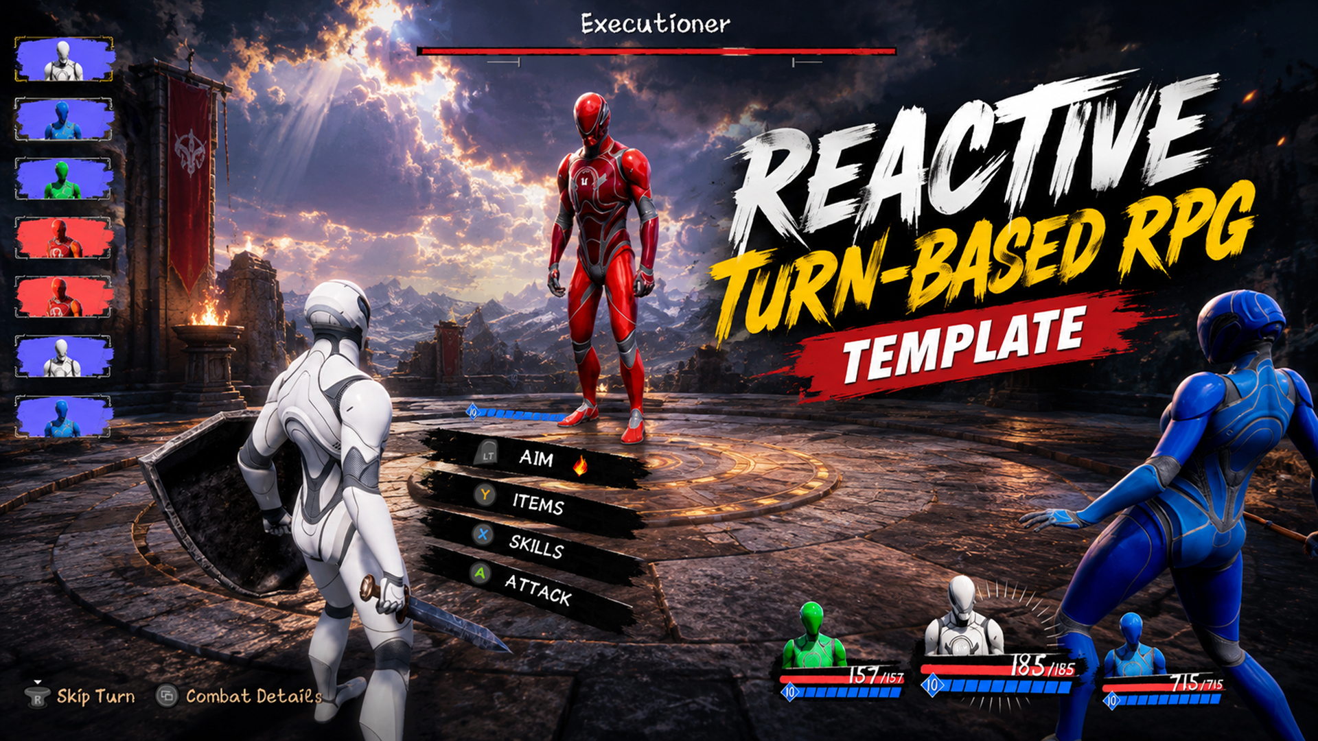 Reactive Turn-Based RPG Template | Fab