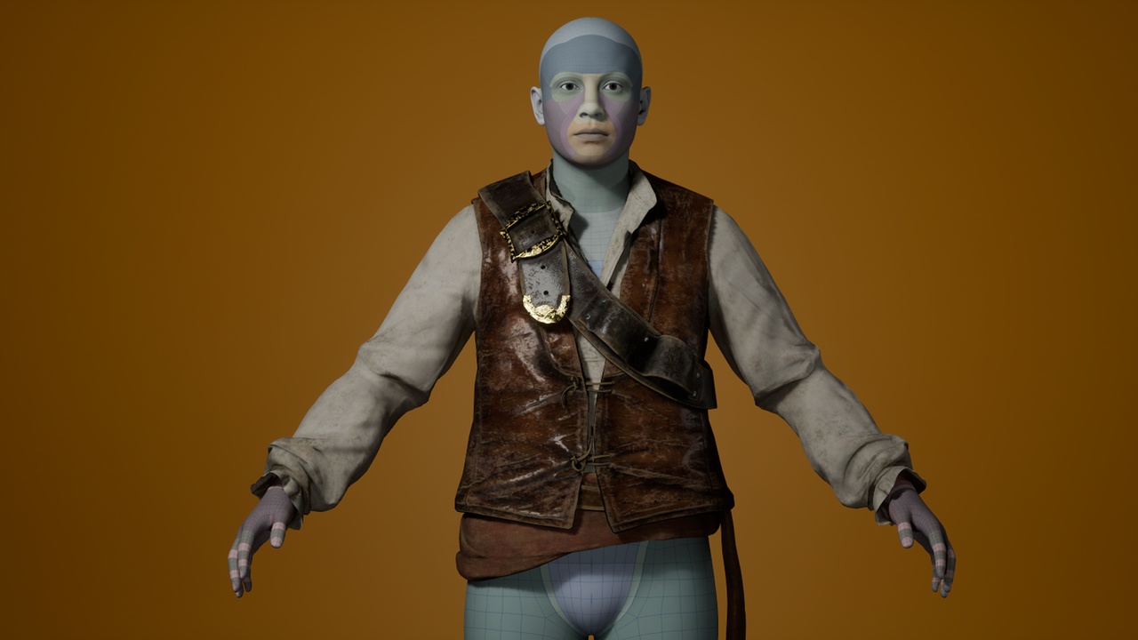 Media 1 for listing Pirate Coat/Vest (Var. 3) - Metahuman