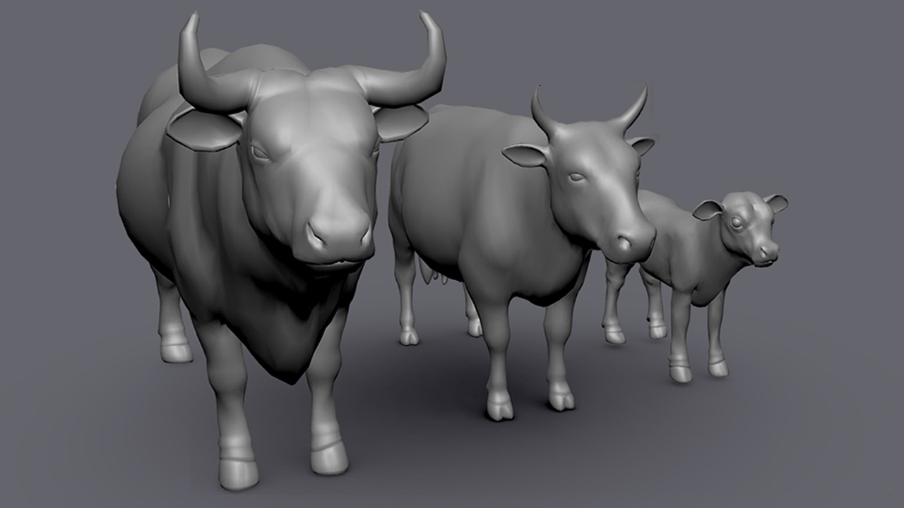 Media 1 for listing Cow Family ( Bull, Cow, Calf )