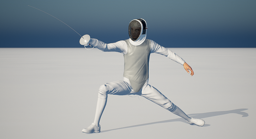 Fencing Foil Animated | Fab