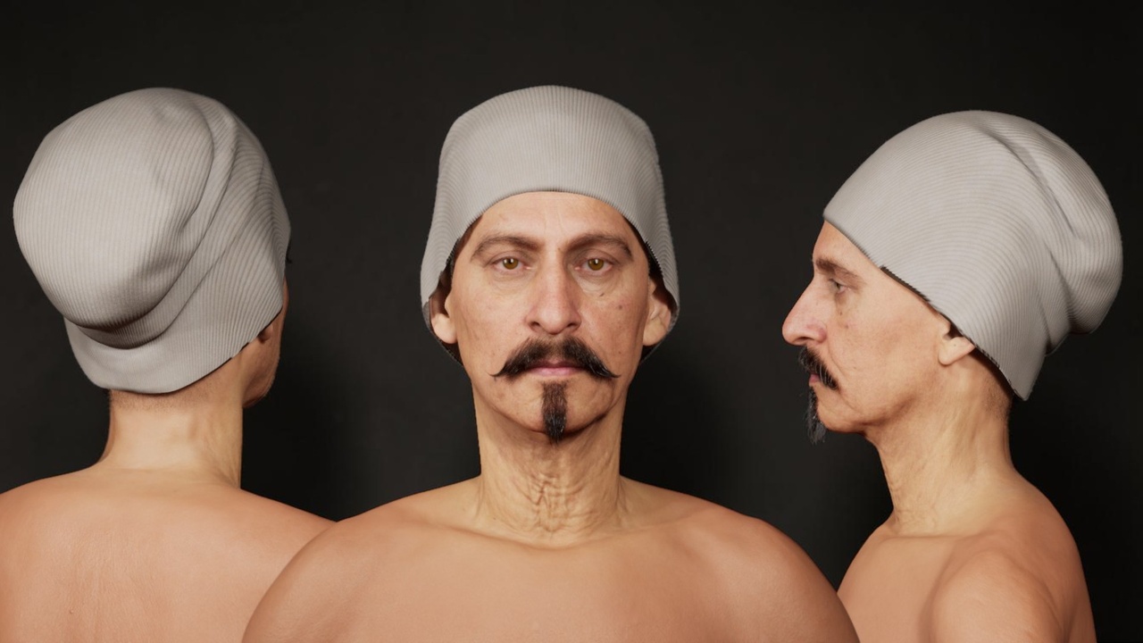 Media 1 for listing Realistic Slouch Beanie - Metahuman Compatible