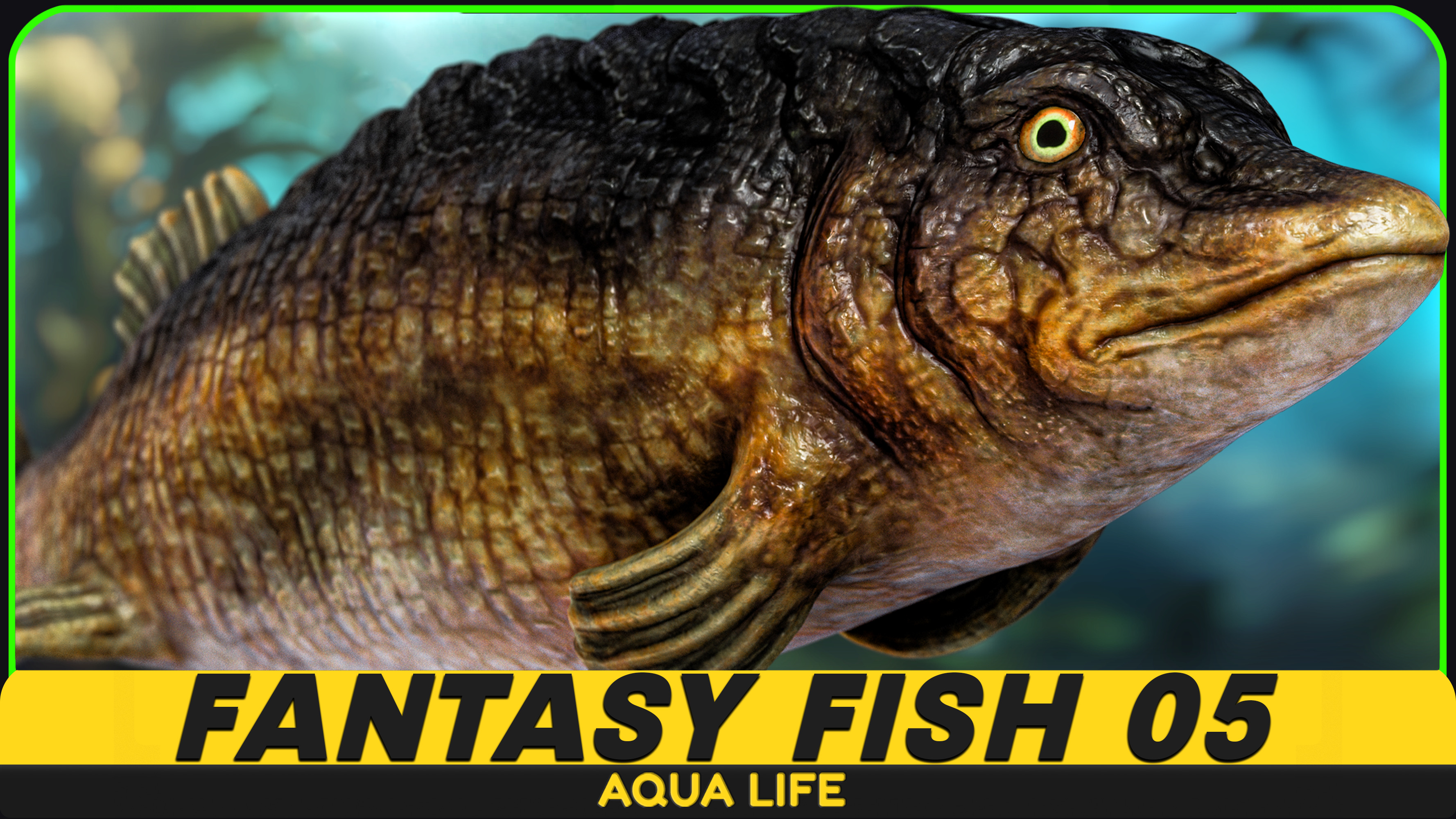 Fantasy Fish 05 - Aqua Life - Underwater Creature - Monster Sea Enemy ...