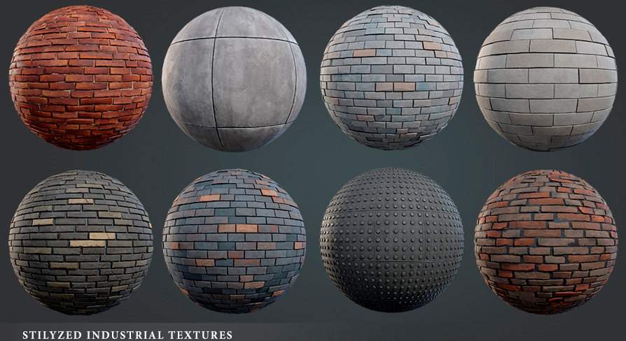 Stylized Industrial Material Pack | Fab