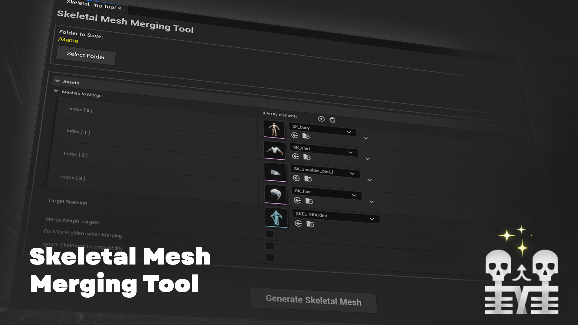 Skeletal Mesh Merging Tool | Fab