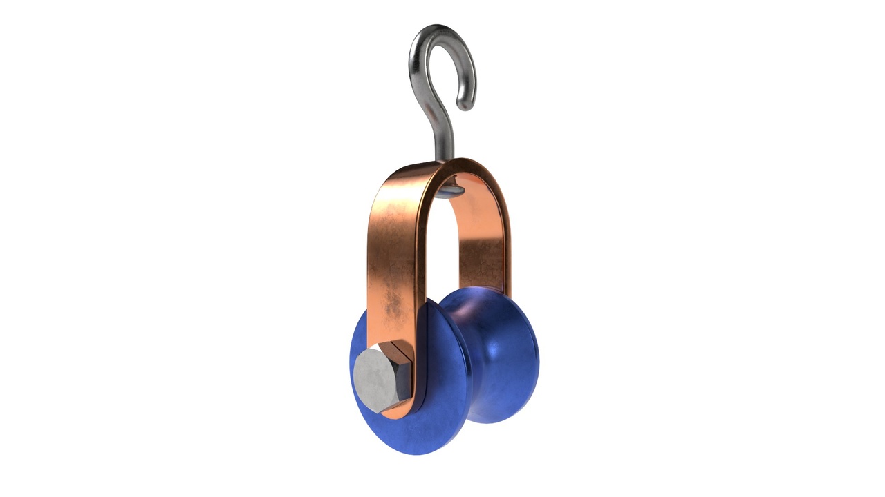 Media 1 for listing Industrial Hanging Pulley Wheel – Realistic 3D Model