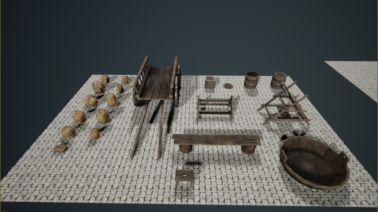 Media 1 for listing Medieval RPG Fantasy props pack