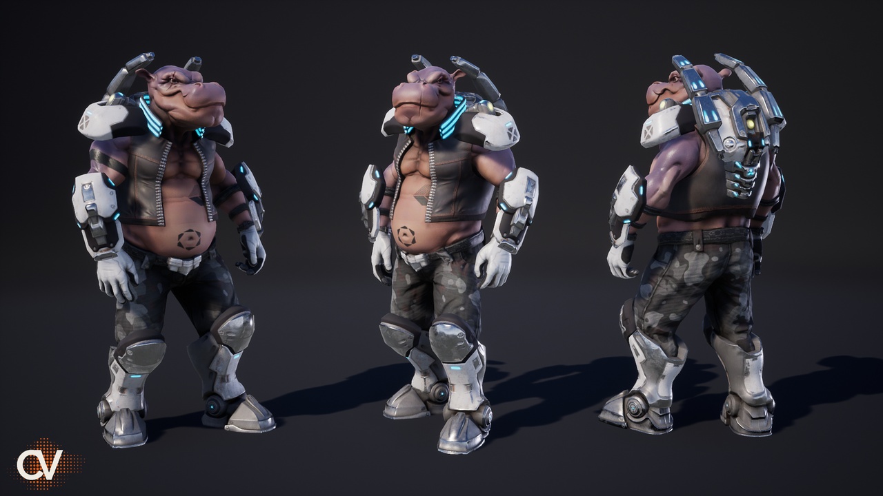 Media 1 for listing Space Hippo Sci-Fi
