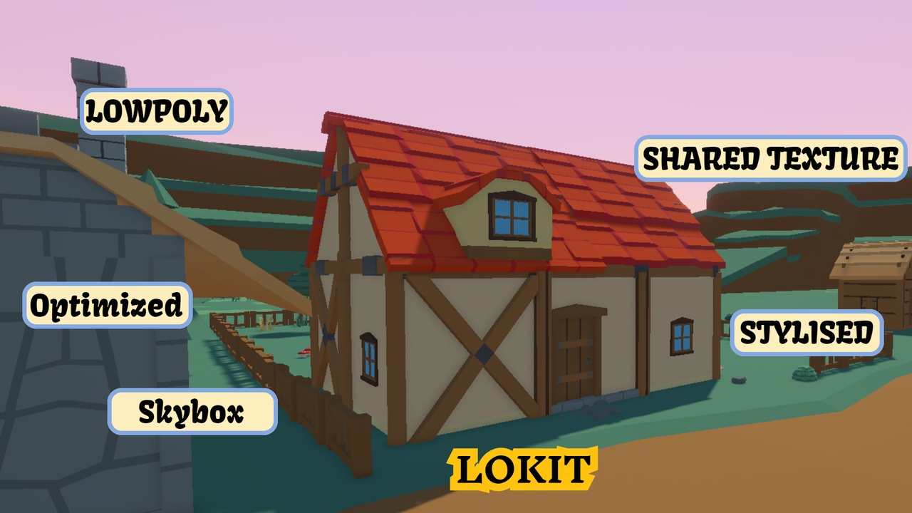 Media 1 for listing LOKIT: Low Poly Medieval Fantasy Worlds - Ultimate Environment Mega Bundle