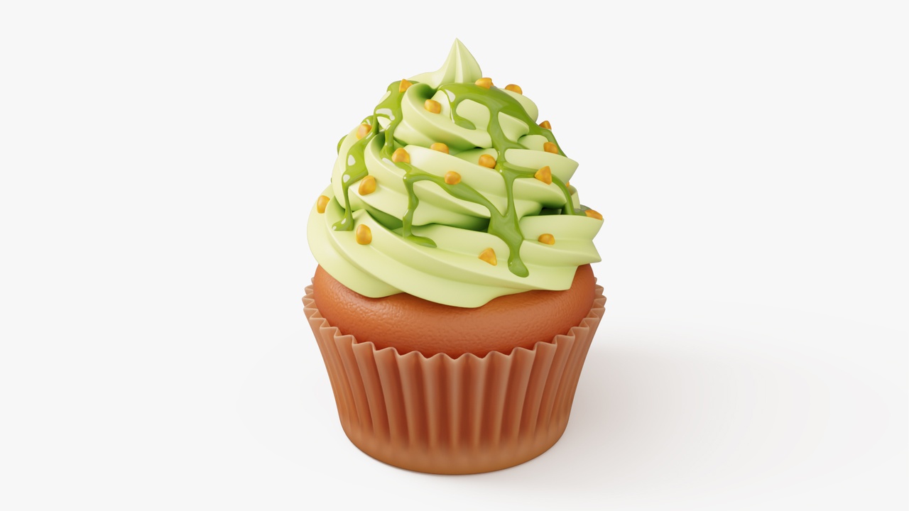 Media 1 for listing Pistachio Cupcake with Topping