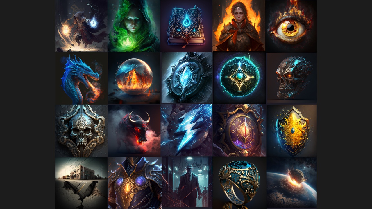 200+ Realistic Skill/Ability/Card Icon Pack | Fab