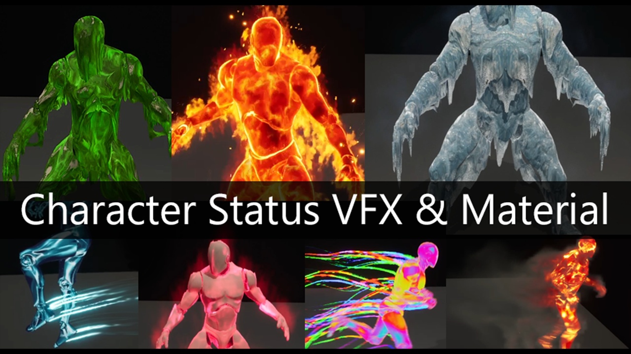 Media 1 for listing Character VFX Material ( Support Overlay Material )