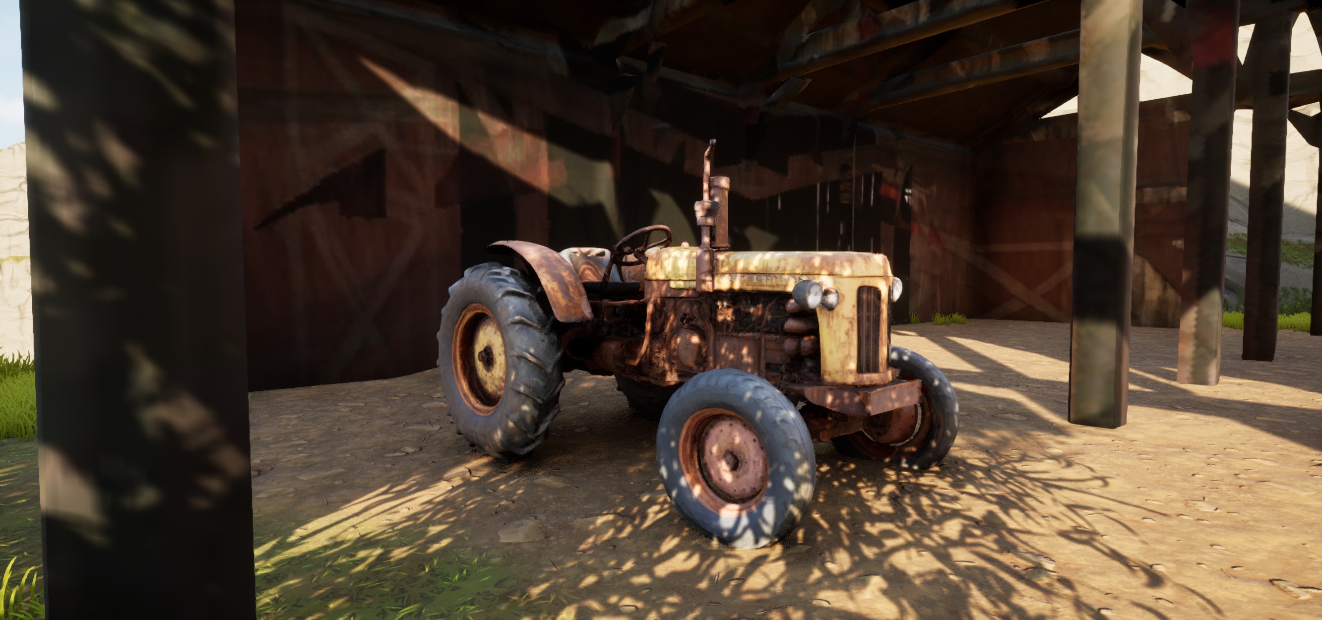 Rust Tractor Rusty Farm Tractor - Prop | Fab