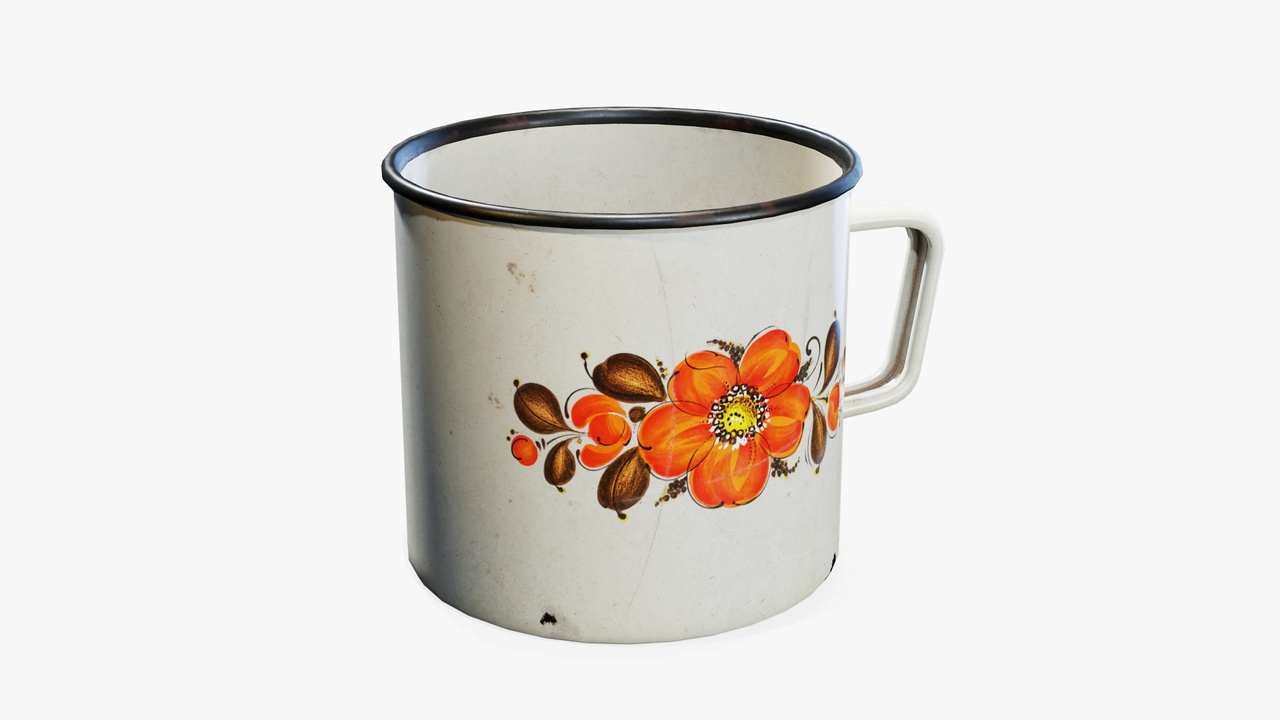Media 1 for listing Mug Vintage Enamel