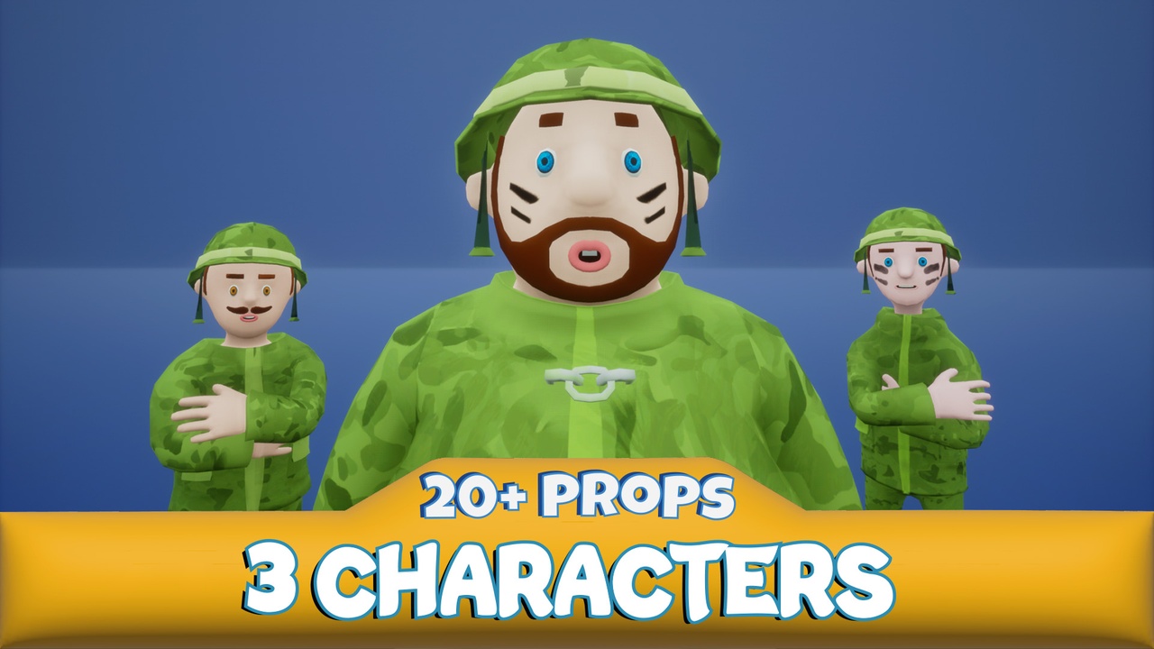 Media 1 for listing Toon Military Characters
