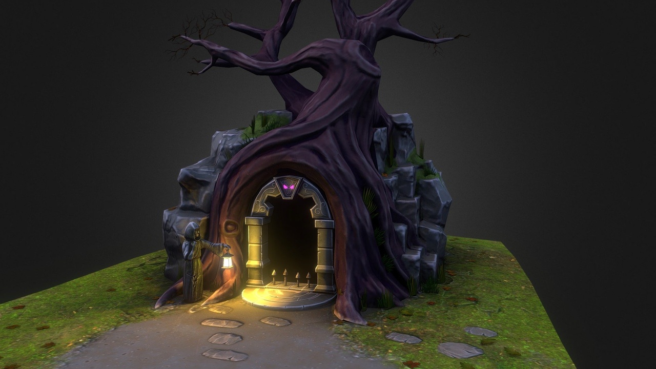 Media 1 for listing Cave gate Stylized