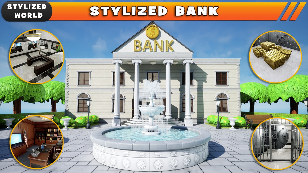 Media 1 for listing Stylized Bank